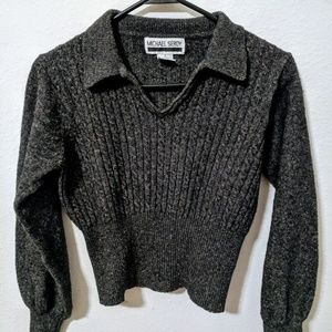 Vintage 70s Cropped Wool Sweater